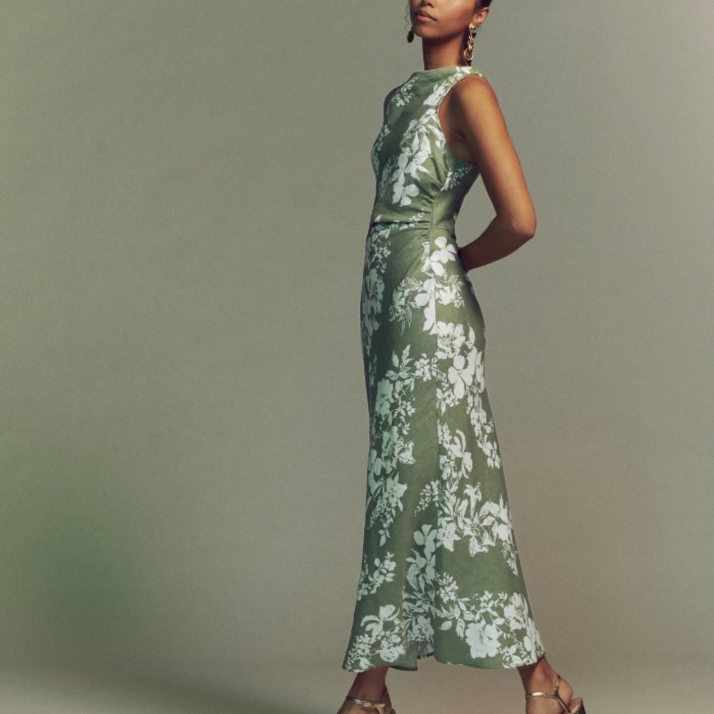 Reformation Casette Linen Dress